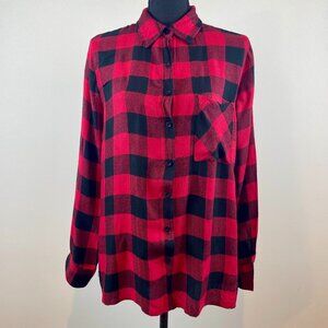 Rebellion Red/Black Flannel Shirt Size M